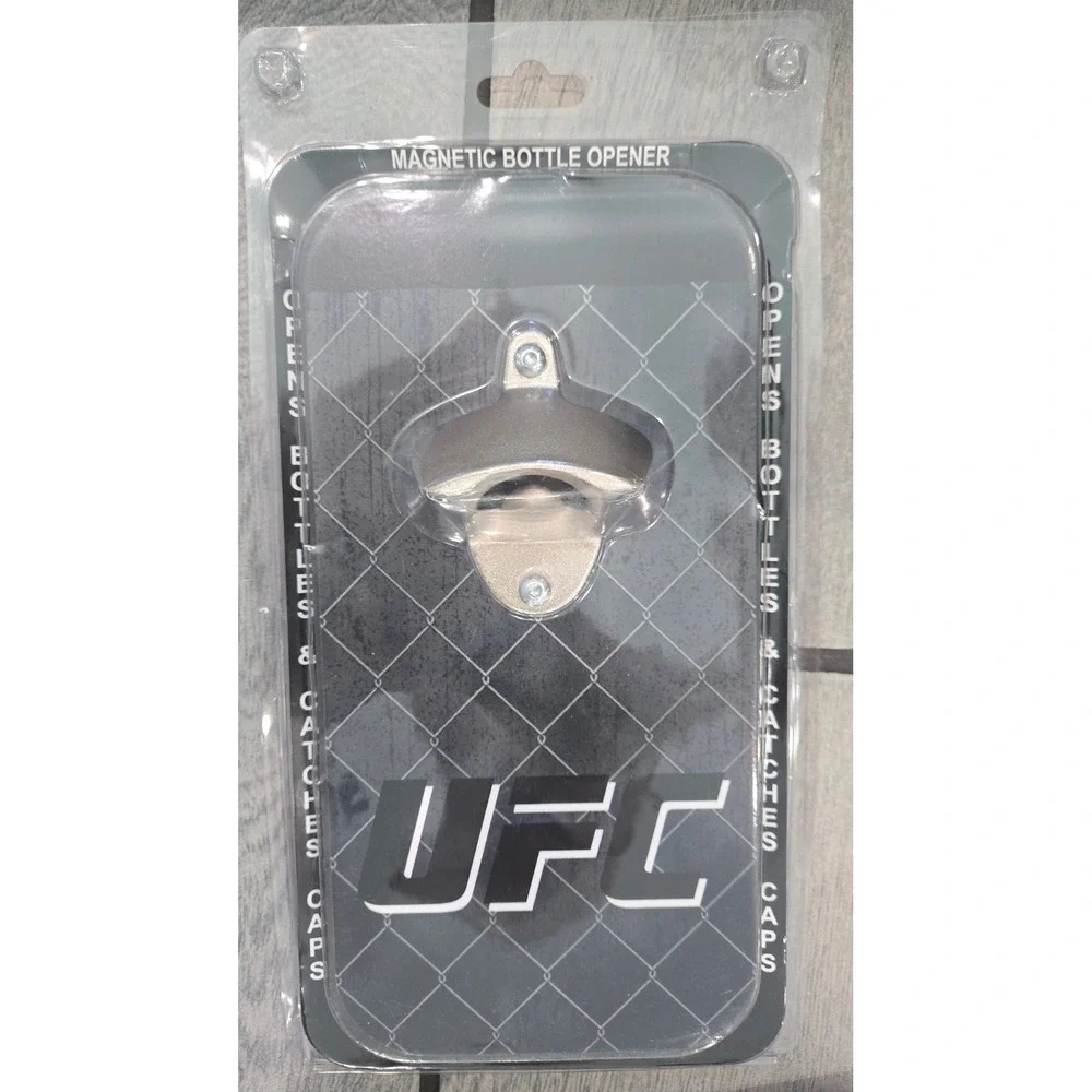 UFC Pop-N-Caps Magnetic Bottle Opener Cap Catcher Wall Mount UFCGNV022900 NEW